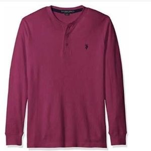 NWTU.S. Polo Assn. Men's Long Sleeve Thermal Henly